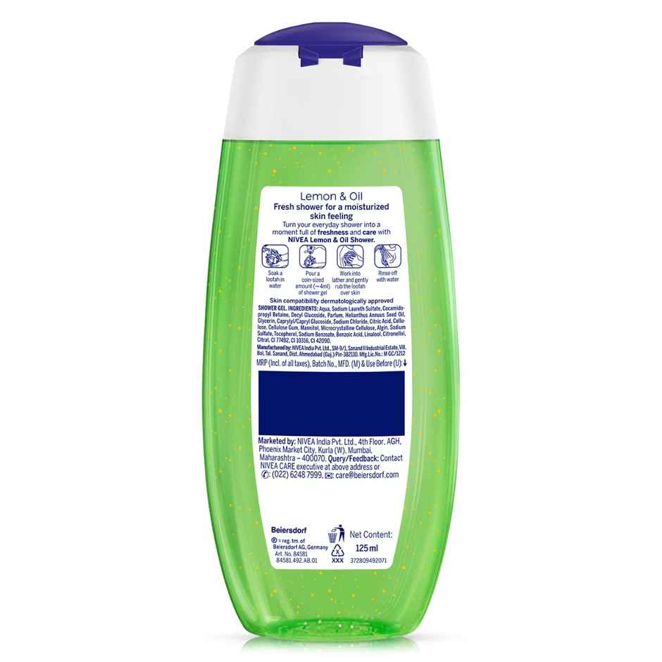 Nivea Shower Gel - Lemongrass & Oil